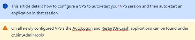 AutoBoot Warnings